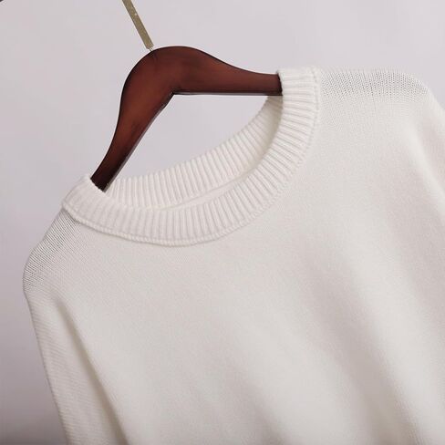 Fall Sweaters for Women 2024 Oversized Crew Neck Pullover Sweater Long Sleeve Chunky Knit Sweater in Saudi Arabia