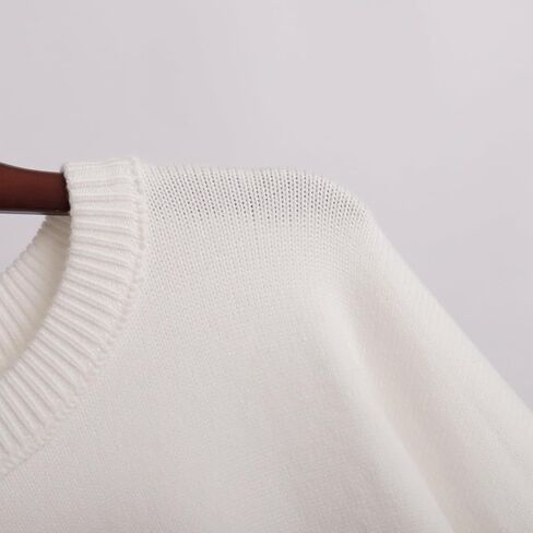 Fall Sweaters for Women 2024 Oversized Crew Neck Pullover Sweater Long Sleeve Chunky Knit Sweater in Saudi Arabia