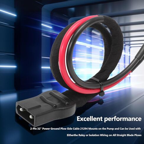 2-Pin كابل البطارية تسخير المحراث الجانب يناسب محاريث الثلج الغربية فيشر يستبدل 21294 8245 in Kuwait