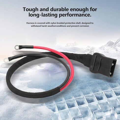 2-Pin كابل البطارية تسخير المحراث الجانب يناسب محاريث الثلج الغربية فيشر يستبدل 21294 8245 in Kuwait