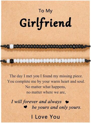 Valentine's Day Couples Morse Code Card Bracelets Set for Women Jewelry in Saudi Arabia