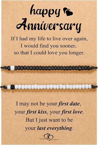 Valentine's Day Couples Morse Code Card Bracelets Set for Women Jewelry in Saudi Arabia