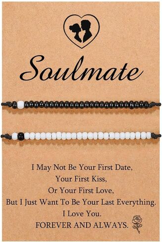 Valentine's Day Couples Morse Code Card Bracelets Set for Women Jewelry in Saudi Arabia