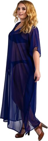 Miss Lavish London Hand Embroidered Caftans for Womens - Beach Cover Ups Kimono Dress - Kaftan Style Maxi Dresses in Kuwait