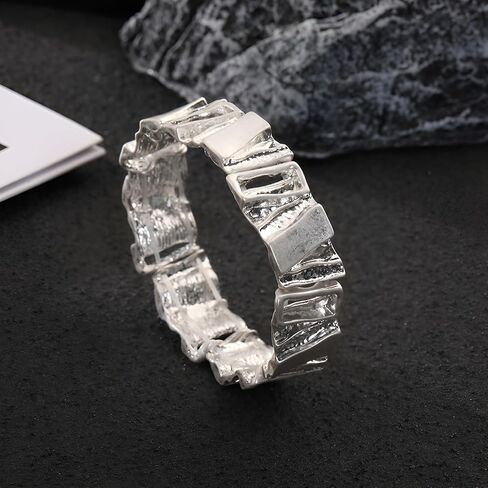 Gold Chunky Bangle Bracelets for Women Stretchy Link Chain Bracelet Flexible Wide Wristband Bangle in Saudi Arabia