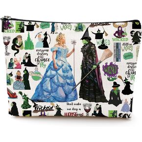 DJHUNG Inspired Musical Lover Gifts Cosmetic Bag Musical Theatre Fans Gift Musical Character Makeup Bag for Fans Women Friends Sister Daughter Birthday Christmas