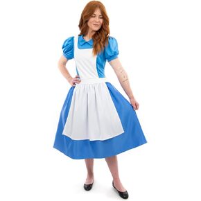Little Adventures Enchanted Alice Dress-Up Costume for Adult Women - Machine Washable Cosplay Dresses with No Glitter