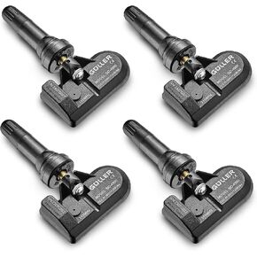 GULLER TPMS 315MHz Tire Pressure Sensor 4-Pack | Preprogrammed for Select 500+ American Brand Models | Replacement for 13589597 20922900 15268606 | Snap-in | SC-4950-4