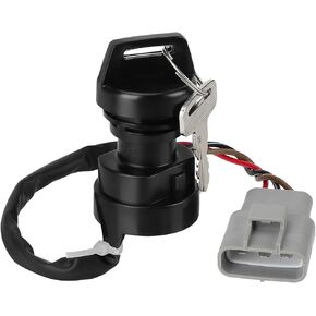 Ignition Key Switch for Yamaha Grizzly 400 550 700 Big Bear 400 Kodiak 450 700 2009-Up Kodiak 400 2002 Grizzly 660 2002-2008 OEM# 28P-82510-00-00 5KM-82510-00-00