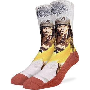 Good Luck Sock Men's AC/DC Band Socks, Adult