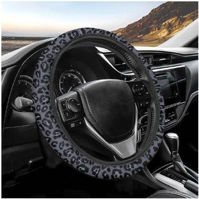 15In Cheetah Print Steering Wheel Cover Breathable,Sweat Absorption Car Steering Wheel Cover for Protection,Universal Steering Wheel Wrap Car Decoration Fit for Car Truck SUV