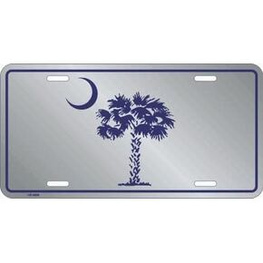 Hangtime South Carolina - Palmetto Moon License Plate - Ultra Blue