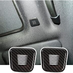 JeCar Car Roof Speaker Cover Frame Trim for 2015-2020 Dodge Challenger (Carbon Fiber Look)