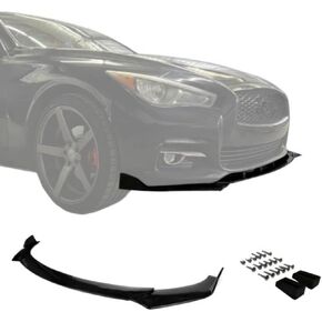 Front Lip Splitter Compatible with 2014-2024 Infiniti Q50 + Face Lift Sedan - Front Splitter