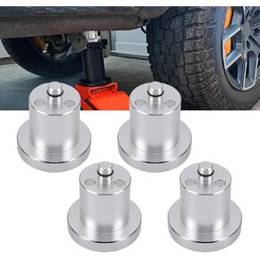 YUEWO Jack Pucks, Aluminum Jack Lifting Jack Pad Compatible with Rivian R1T/R1S, Lifting Jack Pad Lift Point Adapter, with Magnetic and Easy to Hold on Corner, with Storage Case,4 Pack