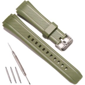 Replacement Resin Strap Compatible with Casio EF-552-1AV EF-552PB-1A2V EF-552PB-1A4V Watch Band Mens Womens Watch Accessories