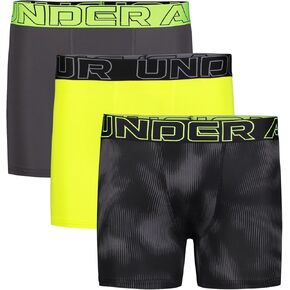 Under Armour UA PERFORMANCE TECH- PRINTS 3PK, Racer Red - Three Pack, YM