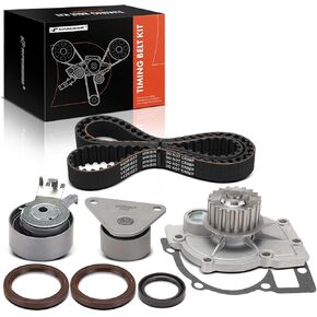 A-Premium Engine Timing Belt Kit with Water Pump Compatible with Volvo Cars - XC90 2003-2006, S60 2001-2009, XC70 2003-2007, S80 2004-2006, C70 1998-2004, S40 2000-2004, S70 1998-2000, V40, V70