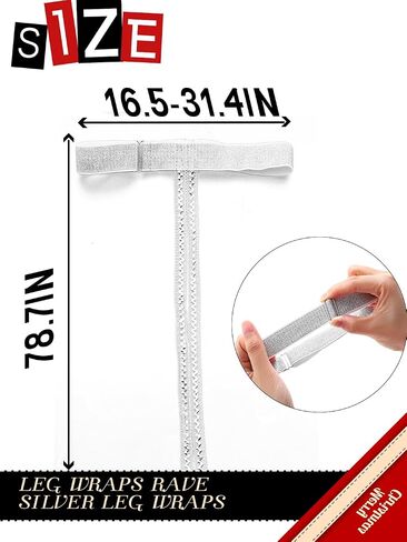 deladola Elastic Leg Wraps Rave Non-slip Leg Straps Rave Festival Garter Belt Costume for Women in Saudi Arabia