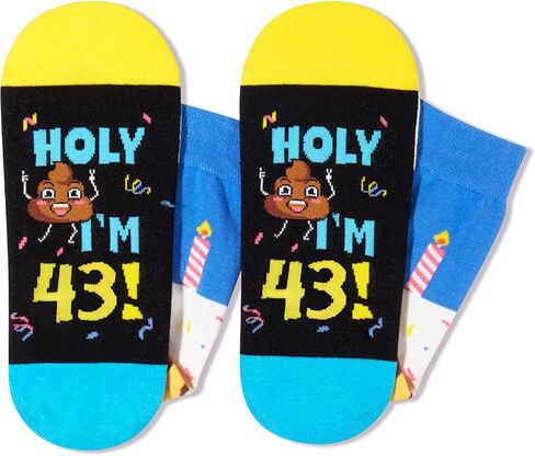 HAPPYPOP 45th Birthday Gifts Ideas Socks - Gifts for Guys in Their 45s, 45 Year Old Gifts, 45th Birthday Socks in Saudi Arabia