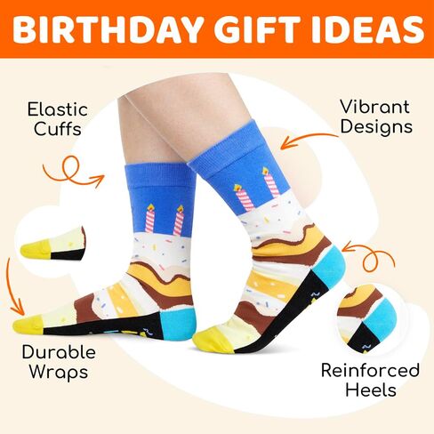 HAPPYPOP 45th Birthday Gifts Ideas Socks - Gifts for Guys in Their 45s, 45 Year Old Gifts, 45th Birthday Socks in Saudi Arabia
