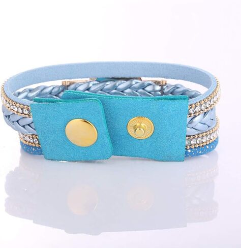 CdyBox Women Ladies Wholesale 6 Pack Diamond Watch Set Lot Leather Wrap Around Bracelet Analog Quartz Dress Wrist Watches in Saudi Arabia