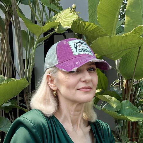 Popfizzy Funny Vintage Trucker Hats for Women and Men, Adult Humor Caps, Unisex Distressed Baseball Cap, Adjustable Snapback in Kuwait