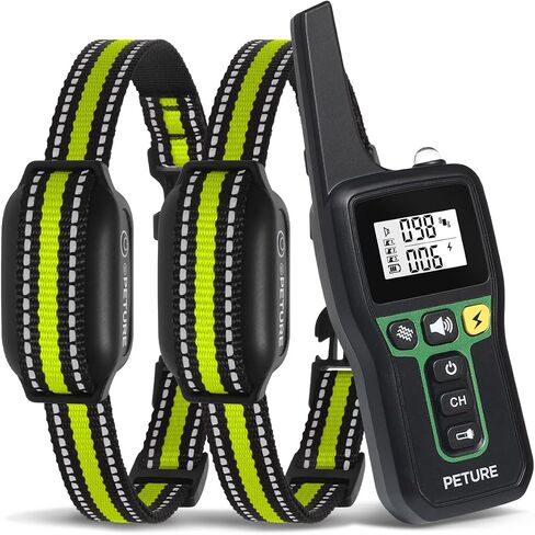 Dog Training Collar, 3300Ft Auto Bark and Training Collar Combo with Beep, Vibration, Static and Auto Bark Mode, Rechargeable Bark Collar with Remote, IPX7 Anti Bark Collar for All Breeds Dogs in Saudi Arabia