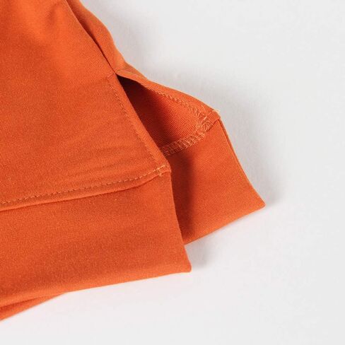 سويت شيرت حريمي برقبة دائرية وأكمام طويلة من Smile Fish، تونيك علوي بفتحة جانبية، ألوان متعددة، قمصان خريفية مريحة، مزيج من القطن، برتقالي، S in Kuwait