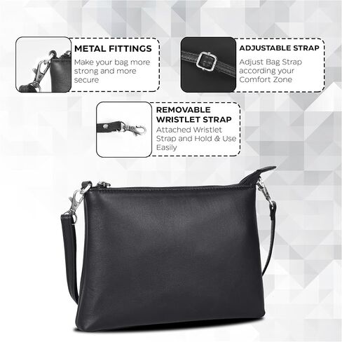 Ozora Leather Small Crossbody Purses for Women Mini Travel Purse with Adjustable Strap Leather Wristlet Purses in Saudi Arabia