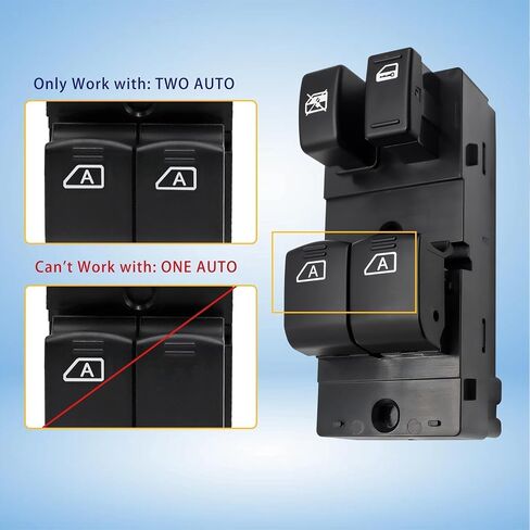 Power Master Window Control Switch Front Left Driver Side Compatible with Nissan Maxima 2009 2010 2011 2022 2013 2014 Replace 25401-9N00E 254019N00E in Kuwait