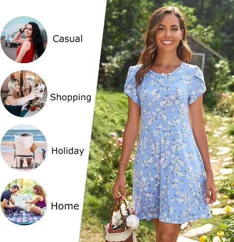 HOTGIFT Women's Summer Cover Ups Dress Loose Soft Cover Up for Swimwear Beach Sundress in Saudi Arabia