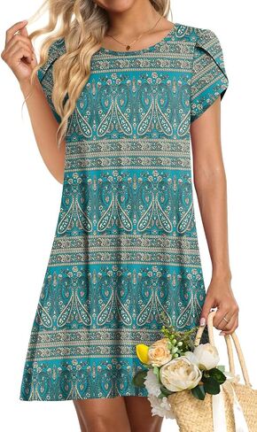 HOTGIFT Women's Summer Cover Ups Dress Loose Soft Cover Up for Swimwear Beach Sundress in Saudi Arabia