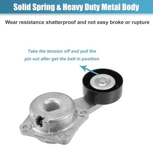 X AUTOHAUX Belt Tensioner Pulley Assembly No.1L3Z6B209AA/F75Z6B209DA for Ford E-150 2003-2014 for Ford E-150 Club Wagon 2003-2005 in Saudi Arabia