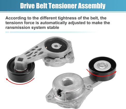 X AUTOHAUX Belt Tensioner Pulley Assembly No.1L3Z6B209AA/F75Z6B209DA for Ford E-150 2003-2014 for Ford E-150 Club Wagon 2003-2005 in Saudi Arabia