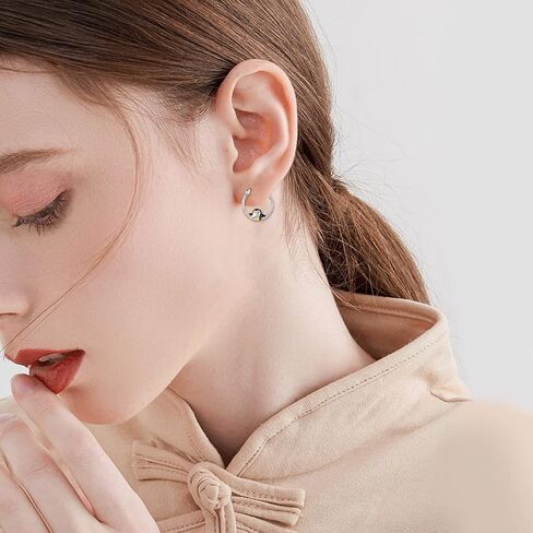 Small Hoop Earrings 925 Sterling Silver Huggie Cute Jewelry Birthday Gifts for Women in Saudi Arabia
