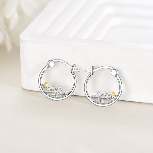 Small Hoop Earrings 925 Sterling Silver Huggie Cute Jewelry Birthday Gifts for Women in Saudi Arabia
