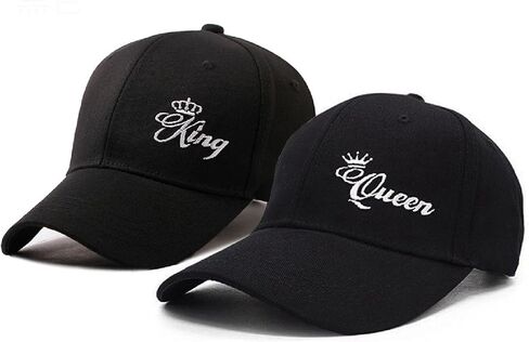 King Queen Couple Baseball Caps His and Her Matching Snapbacks Hats Hip Hop Embroidered Casual Hats Adjustable in Saudi Arabia
