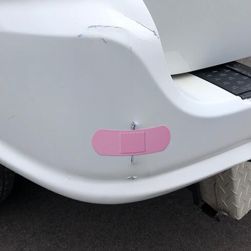 Bandage Band Aid Decal Sticker (3 Pack) 1-9 x 3 Inch and 2-5 x 1.67 Inch - Perfect Funny Coverup for Any Ouchy, Boo-Boo or Blimish (Pink) in Kuwait