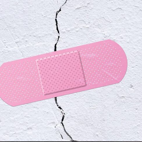 Bandage Band Aid Decal Sticker (3 Pack) 1-9 x 3 Inch and 2-5 x 1.67 Inch - Perfect Funny Coverup for Any Ouchy, Boo-Boo or Blimish (Pink) in Kuwait