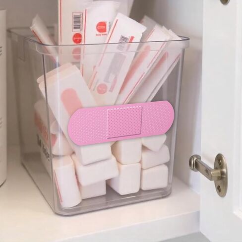 Bandage Band Aid Decal Sticker (3 Pack) 1-9 x 3 Inch and 2-5 x 1.67 Inch - Perfect Funny Coverup for Any Ouchy, Boo-Boo or Blimish (Pink) in Kuwait