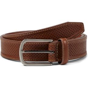 Johnston & Murphy Men's Perfed Leather Belt