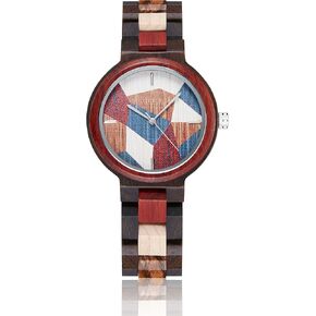 GORBEN Men’s Wooden Watch, Wrist Watch for Men, Lightweight Business Fashion Analog Quartz Watch, Stylish Men’s Watch Perfect for Any Occasion