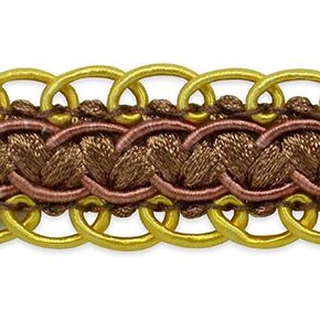 Trims by the Yard 5 Yards of Linda Scalloped Braid Trim, Chocolate Multi