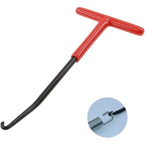 T-Type Spring Hook,Puller Rubber Sleeve Handle Matt Black Coat Rustproof for Scooter Bicycle Motorcycle Repair Tools Universal,Tools Motorcycle Exhaust Spring Hook Tool
