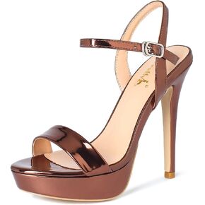YooPrettyz Women Stiletto Heels Strappy Party Dress Pump Ankle Strap Sandal Heels
