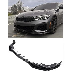 G20 M340i 330i Front M Bumper Lip Splitter Spoiler Gloss Black Compatible for 2019-2022 BMW 3 Series M Bumper Only – High-Performance Aerodynamic Design, Durable Construction, Easy Installation
