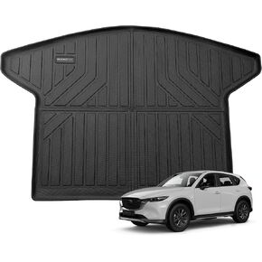Auxko All Weather Cargo Mat Fit for Mazda CX-5 2025 2024 2023 TPE Rubber Trunk Liner CX5 Accessory All Season Guard Odorless Anti-Slip Black