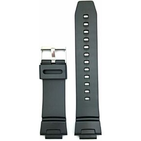 NewLife 16mm Black Rubber Watchband | Comfortable and Durable PVC Material Replacement Watchstrap that brings to Any Watch for Men and Women