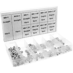 SING F LTD Grease Nipple Assortment 115 Pcs Set M6/M8/M10